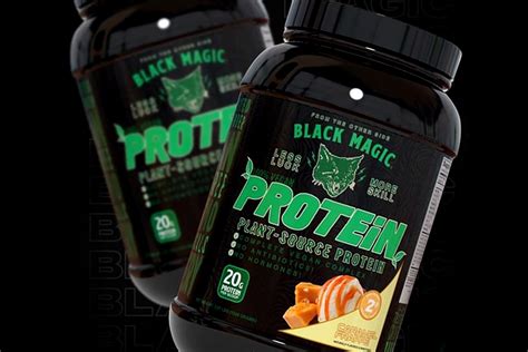 Vegan protein with a hint of dark magic